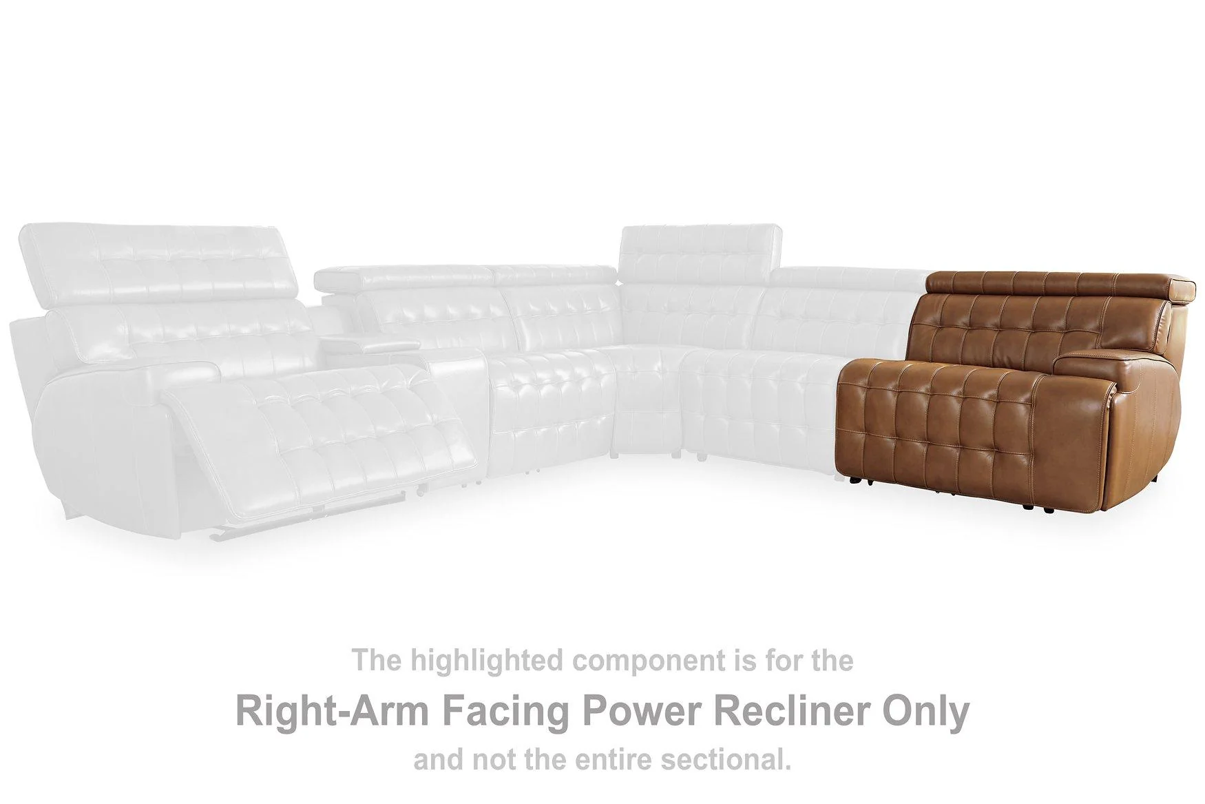Temmpton Power Reclining Sectional Loveseat - Image 9