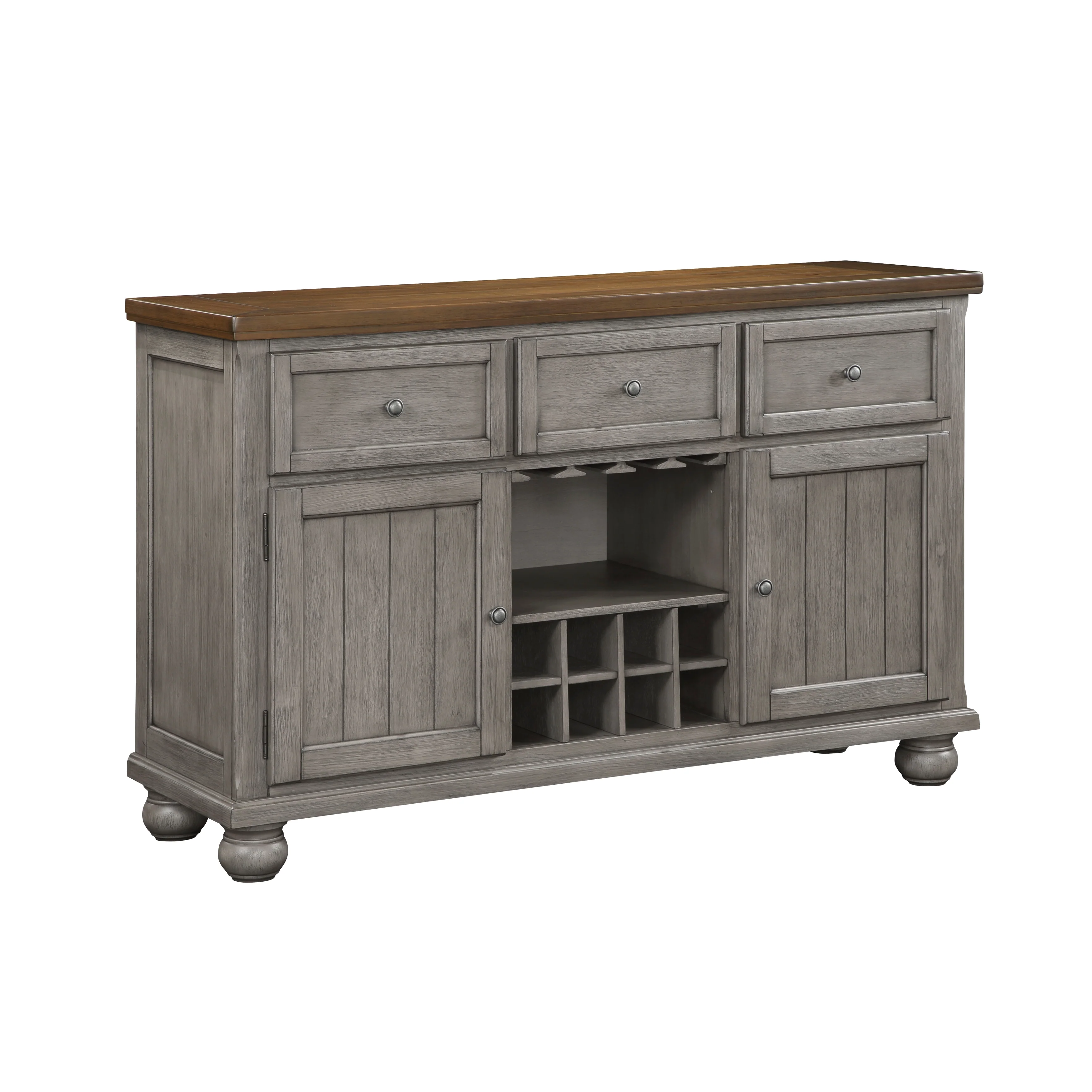 Tigard Server in Cherry/Gray - 5761GY-40 - Image 2