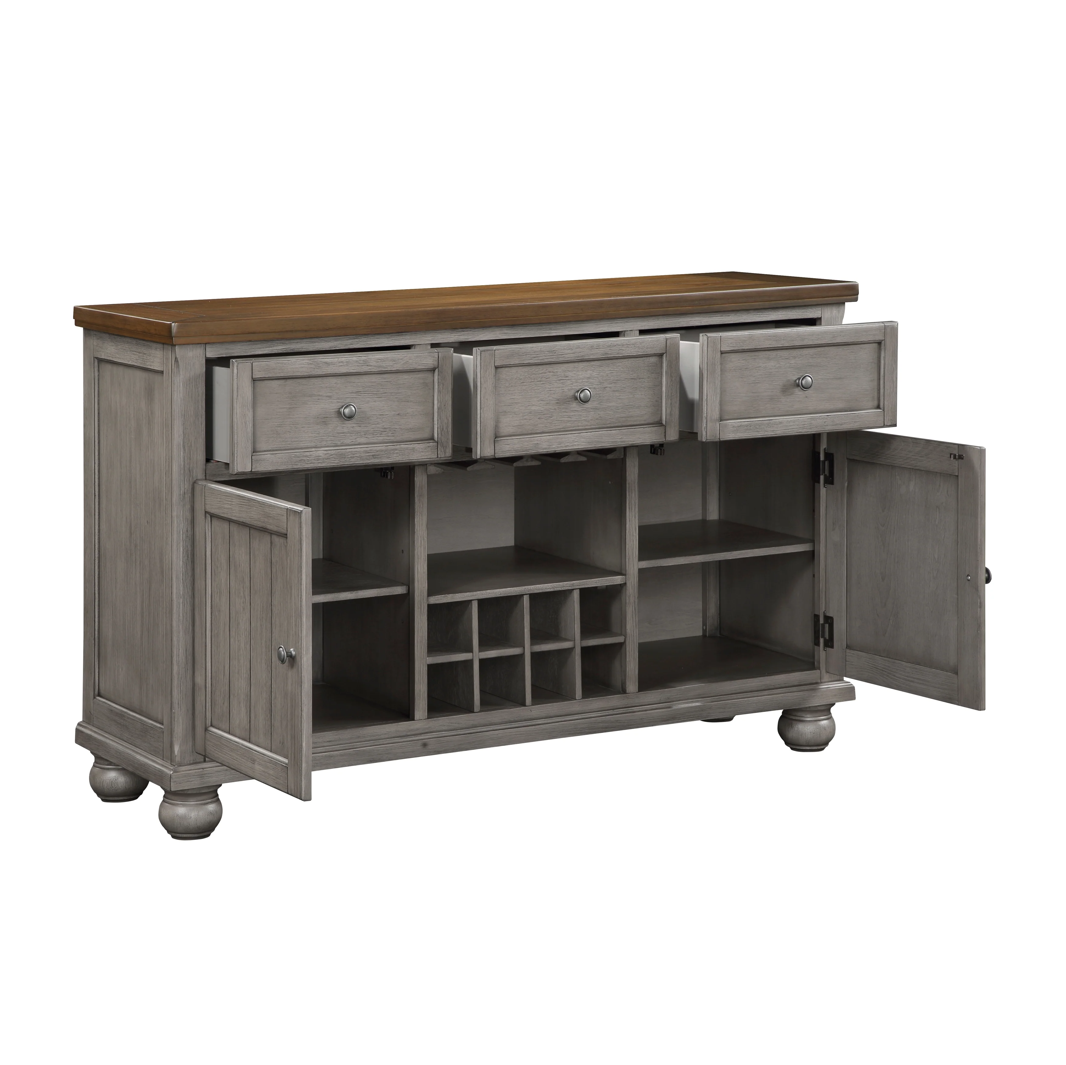 Tigard Server in Cherry/Gray - 5761GY-40 - Image 3