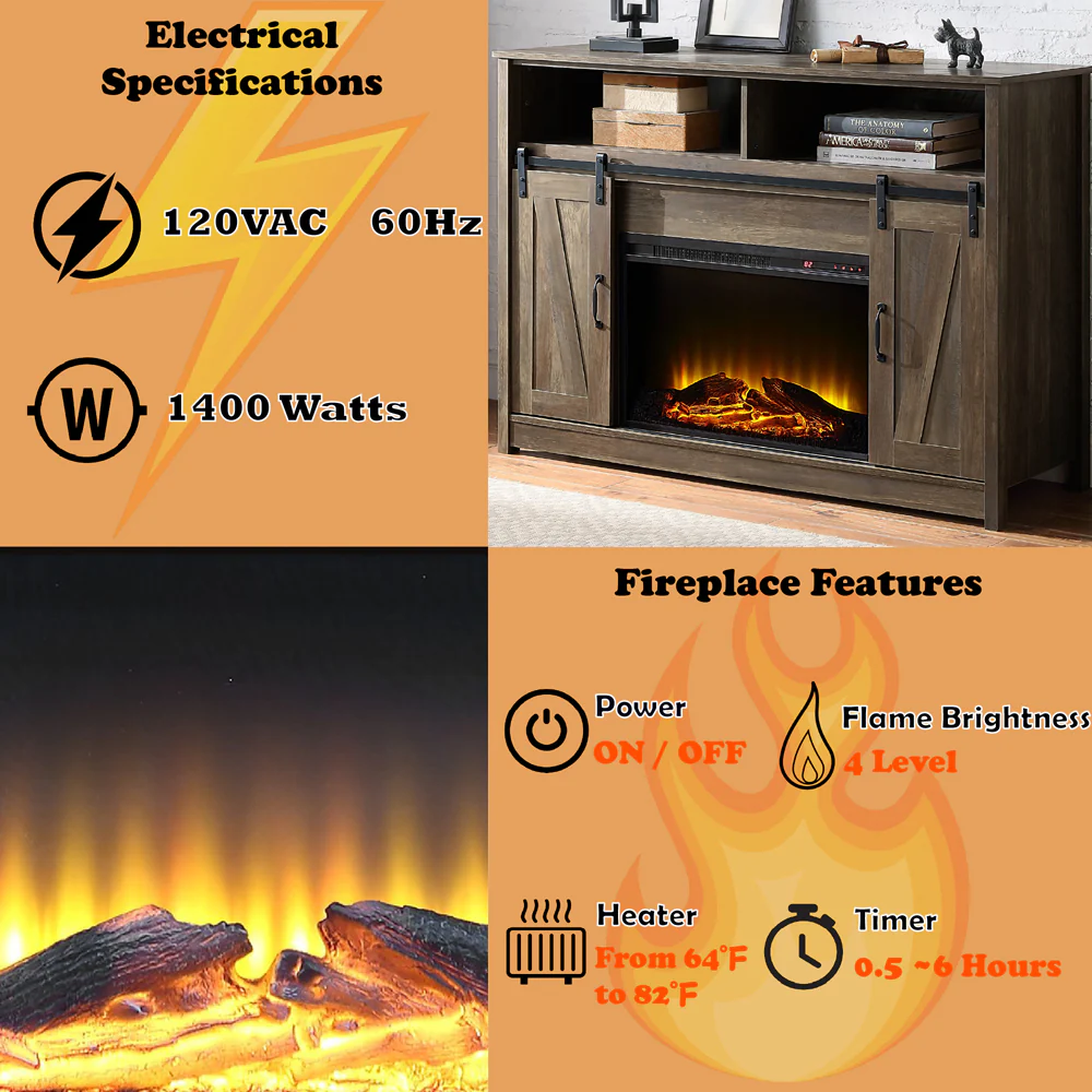 Tobias Fireplace (Include 91617FIR) - Image 5