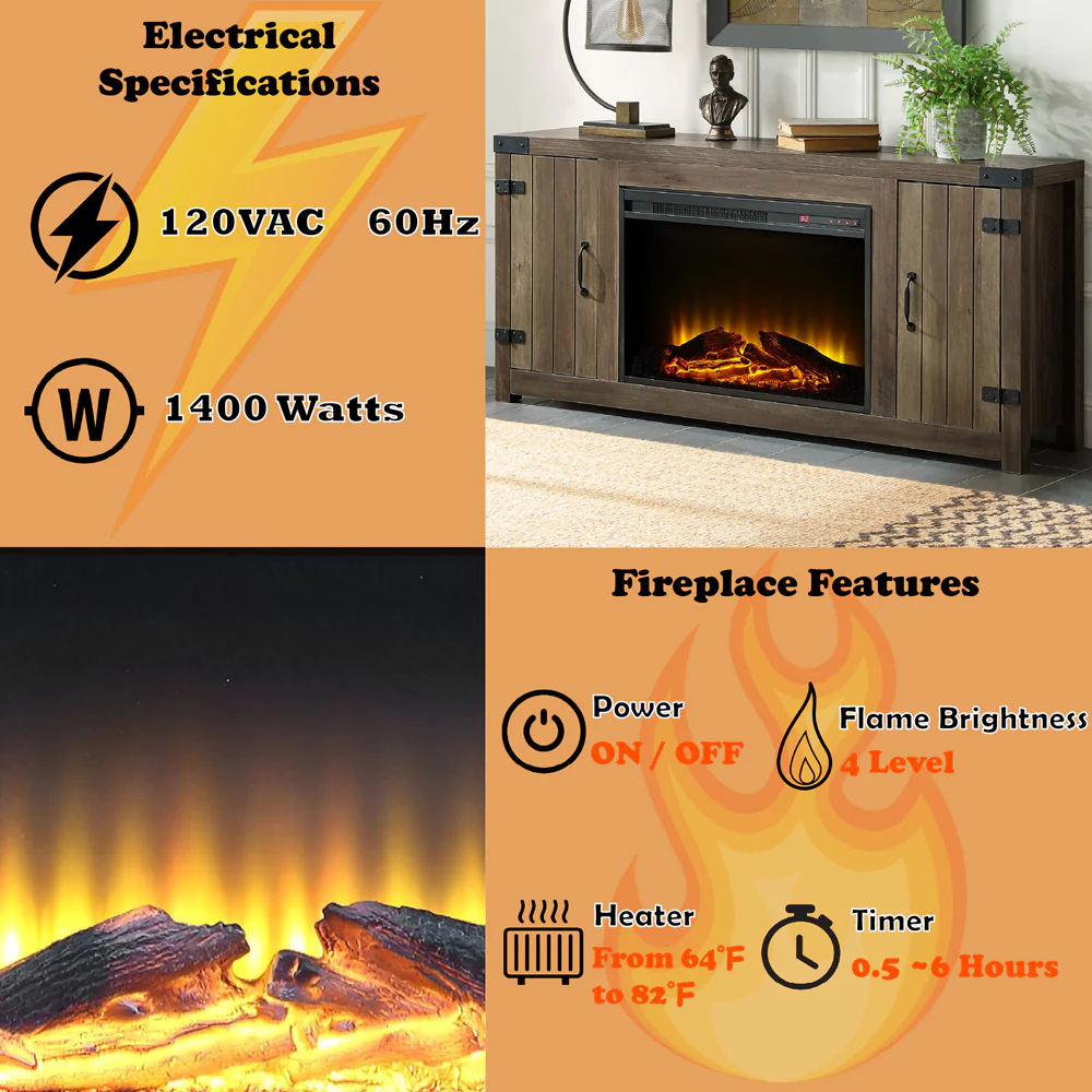 Tobias Fireplace (Include 91617FIR) - Image 5