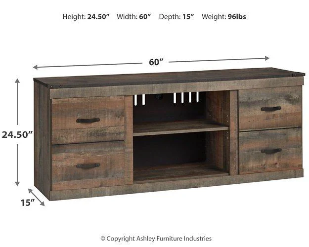 Trinell 3-Piece Entertainment Center with Electric Fireplace - Image 8