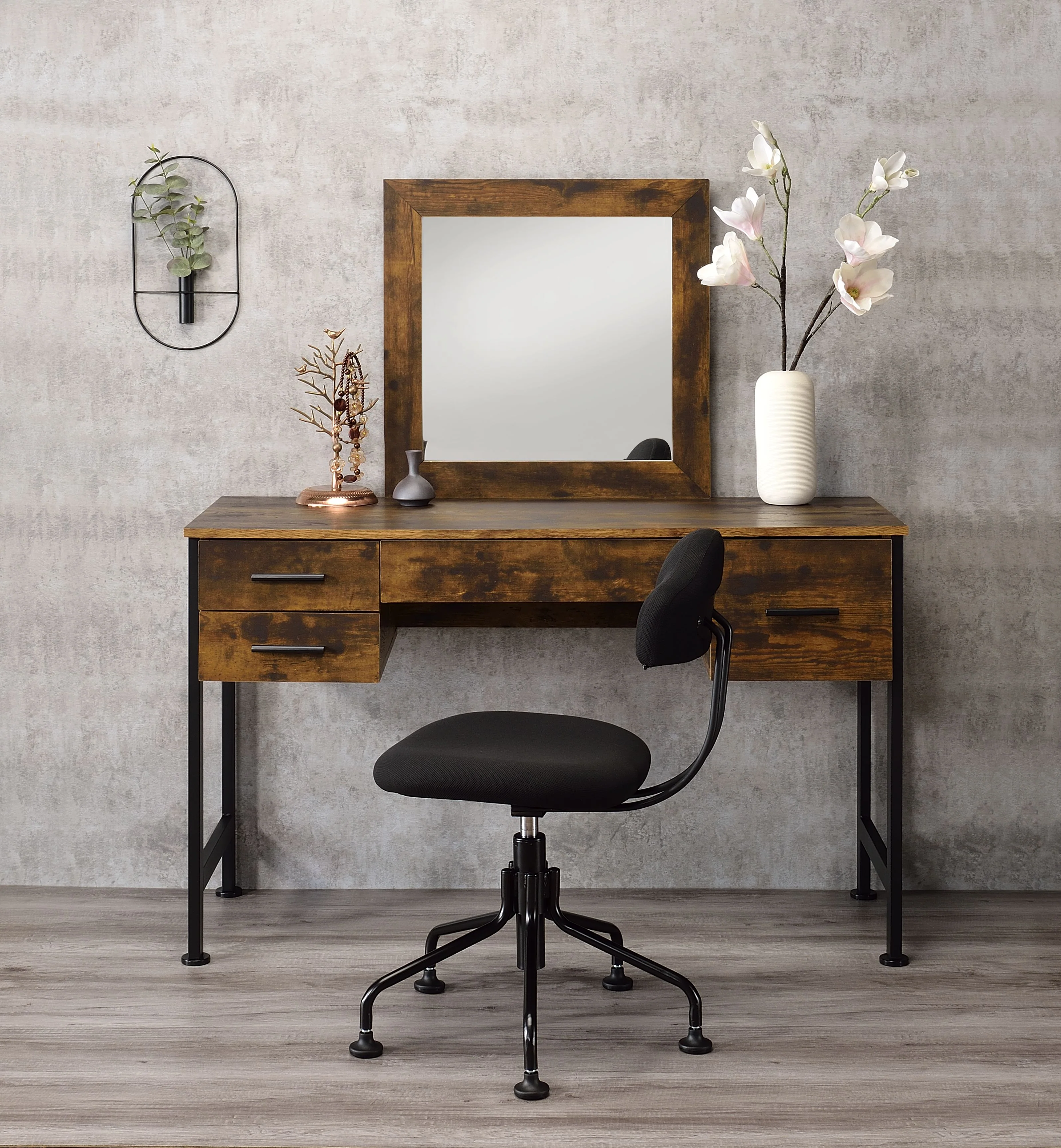 Vanity Desk & Mirror - Image 4