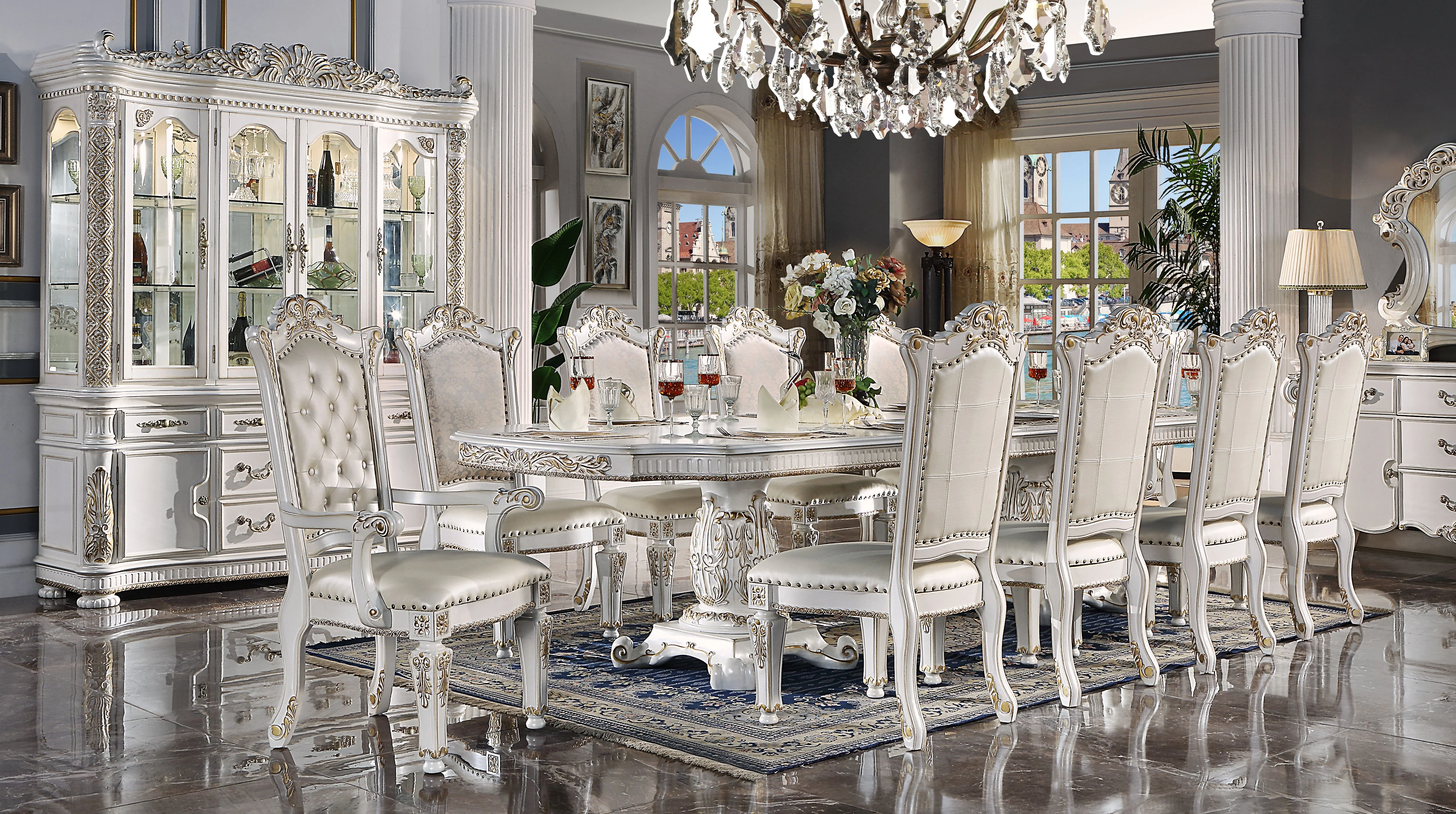 Vendome Dining Table w/Pedestal Base - Image 6
