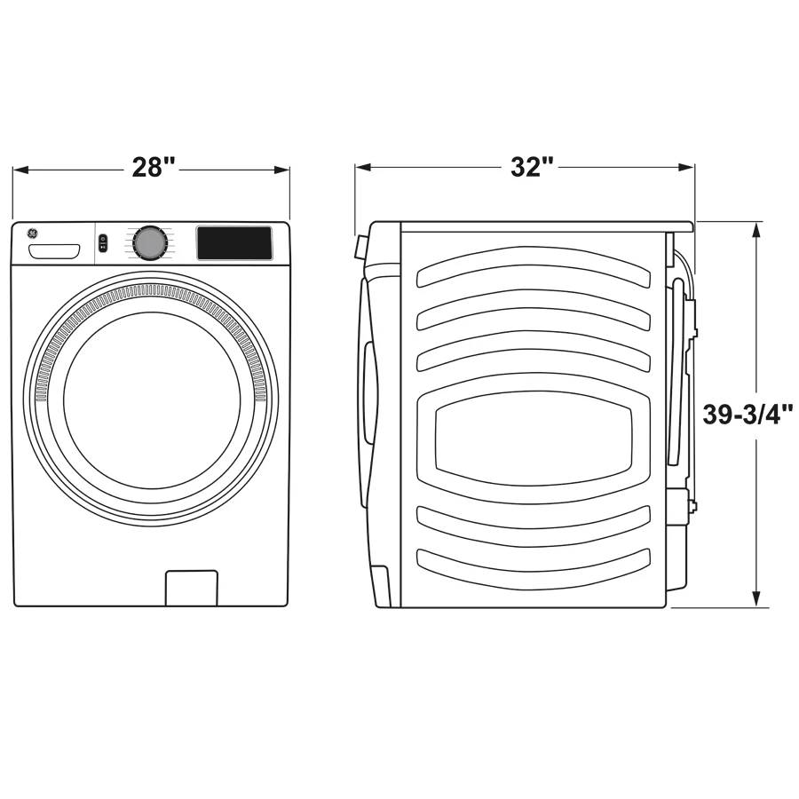GE® ENERGY STAR 4.8 cu. ft. Capacity Smart Front Load ® Washer with UltraFresh Vent System with OdorBlock™ and Sanitize w/Oxi GFW550SSNWW - Image 8