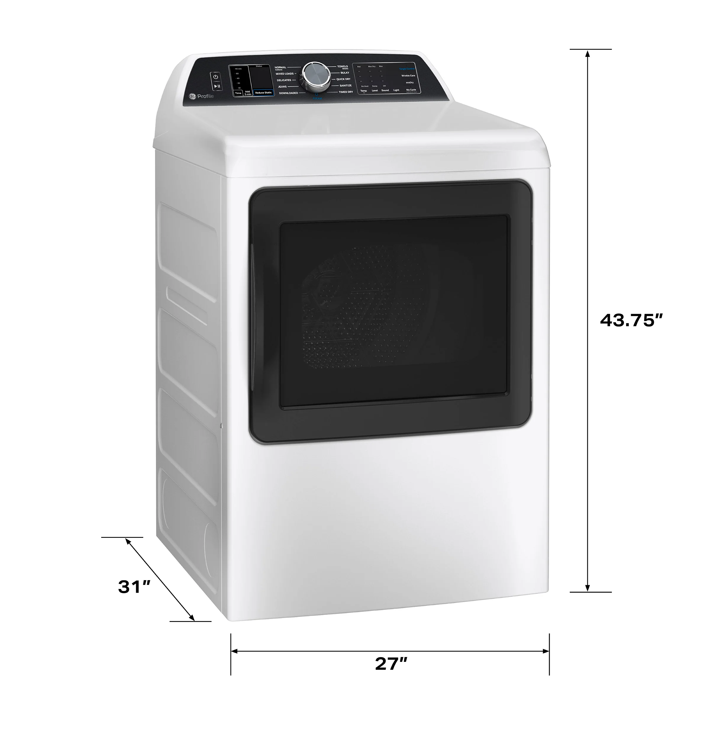 GEKIT705BSTWS WASHER AND ELECTRIC DRYER KIT PTW705BSTWS/PTD70EBSTWS - Image 30
