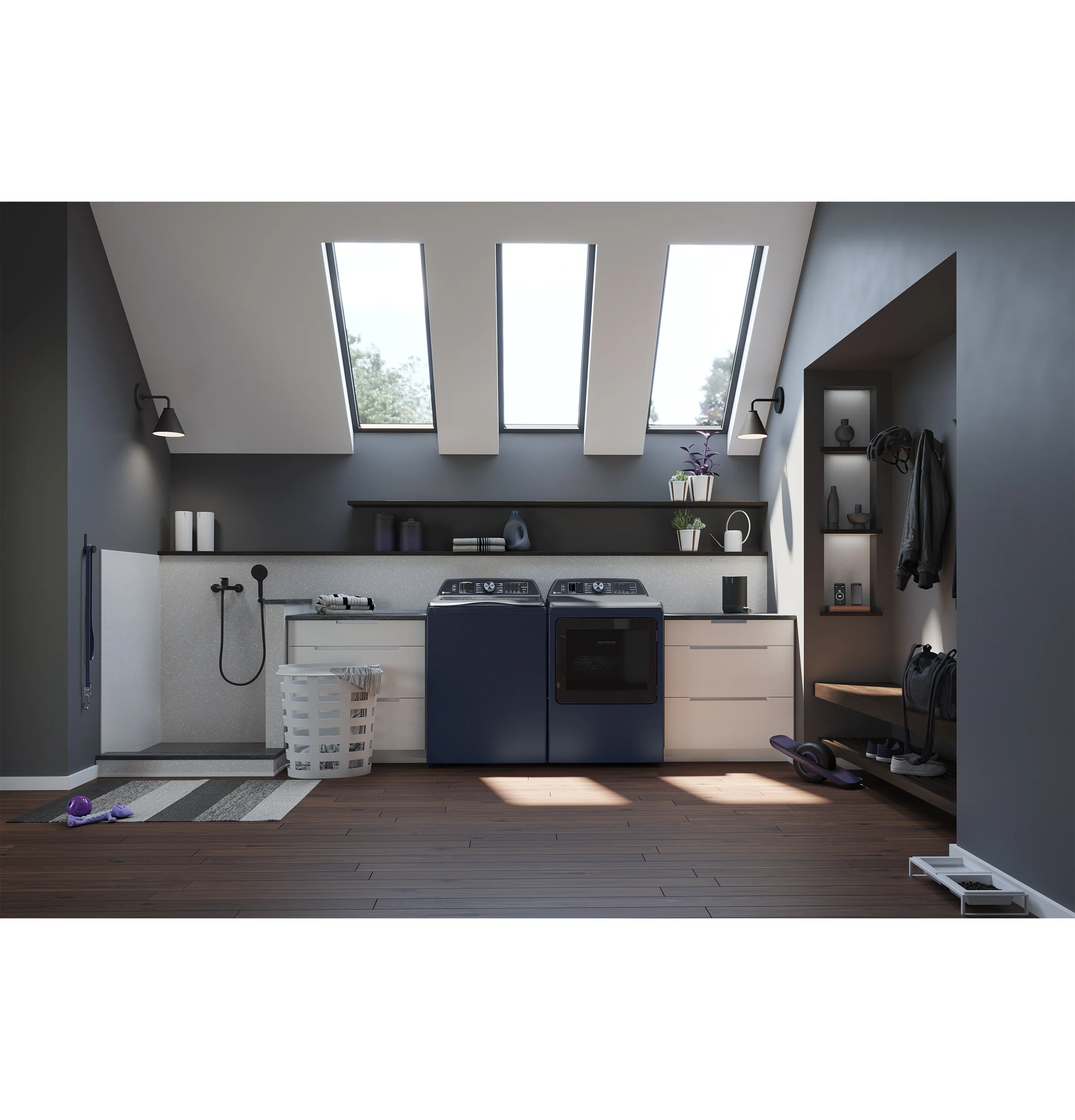 GE Profile™ ENERGY STAR® 5.4 cu. ft. Capacity Washer with Smarter Wash Technology and Adaptive SmartDispense PTW800BPWRS - Image 11