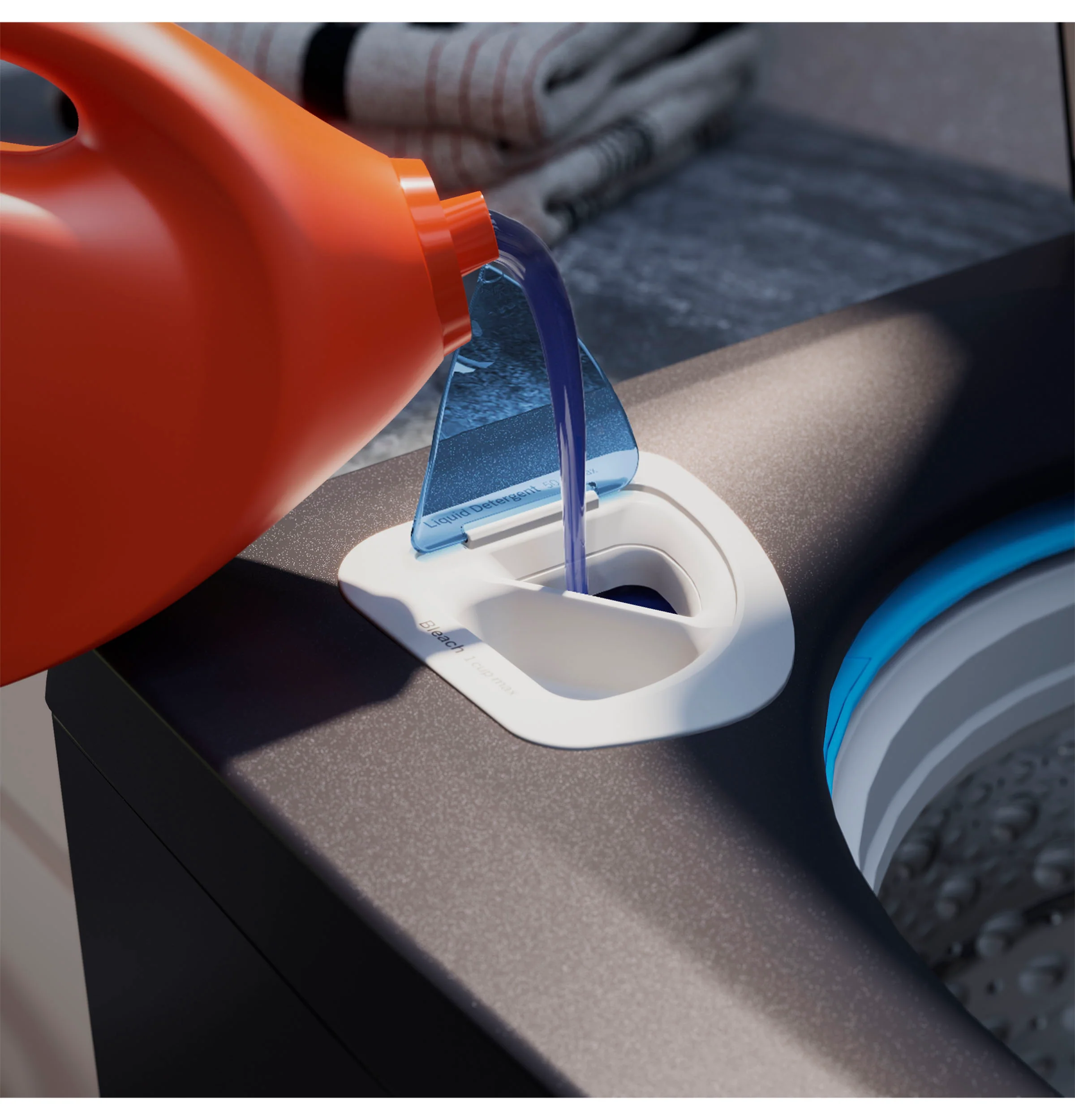 GE Profile™ ENERGY STAR® 5.4 cu. ft. Capacity Washer with Smarter Wash Technology and Adaptive SmartDispense PTW800BPWRS - Image 5