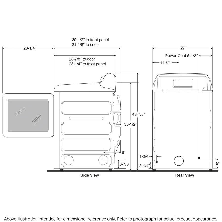 GEKIT05BPWRS WASHER AND ELECTRIC DRYER KIT PTW805BPWRS/PTD90EBPTRS - Image 16