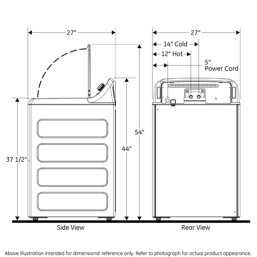 GE ENERGY STAR 4.6 cu. ft. Capacity Washer with Stainless Steel Basket GTW500ASNWS - Image 6