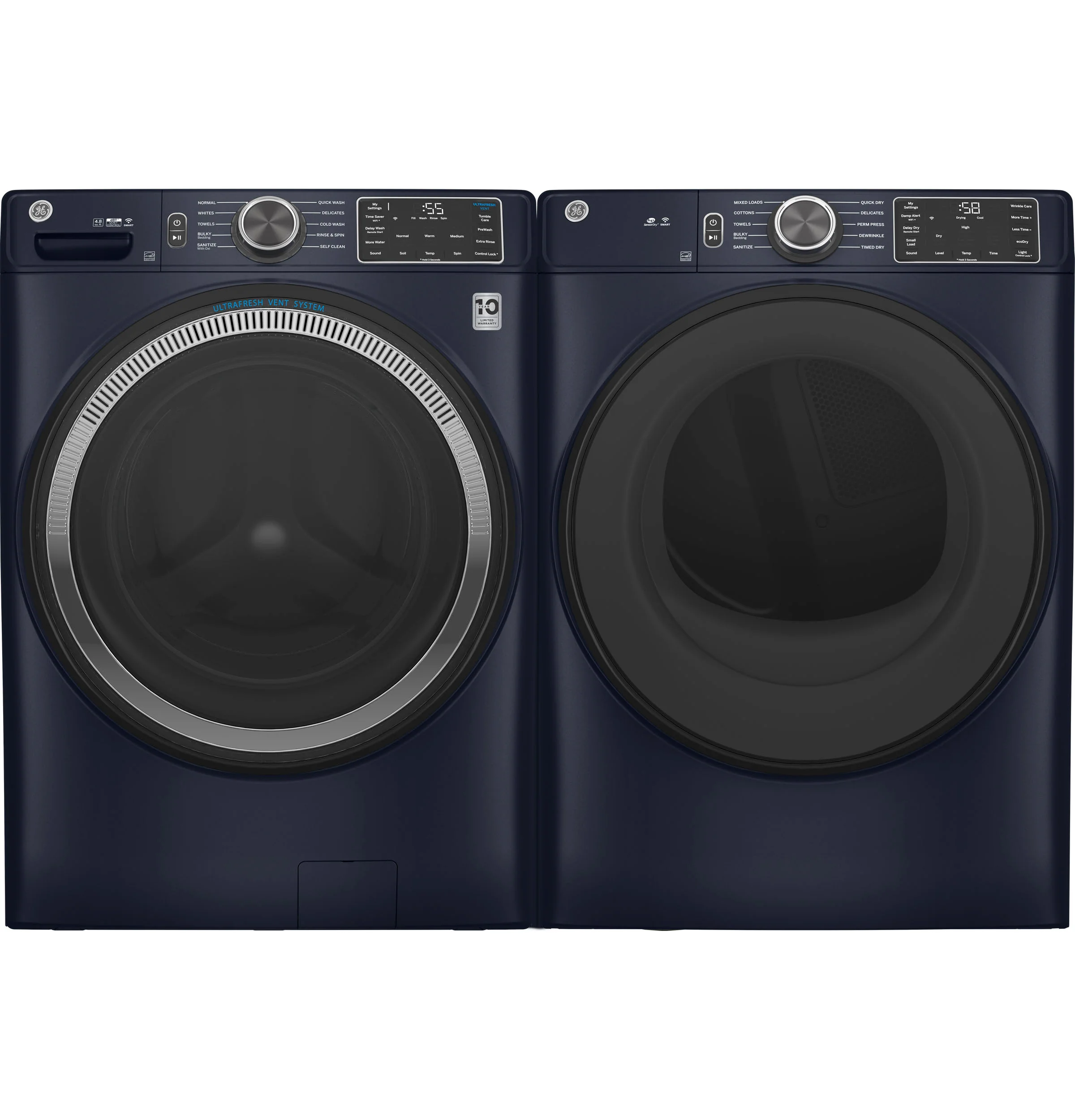 GEKIGT550SPRRS WASHER AND GAS DRYER KIT GFW550SPRRS/GFD55GSPRRS - Image 2