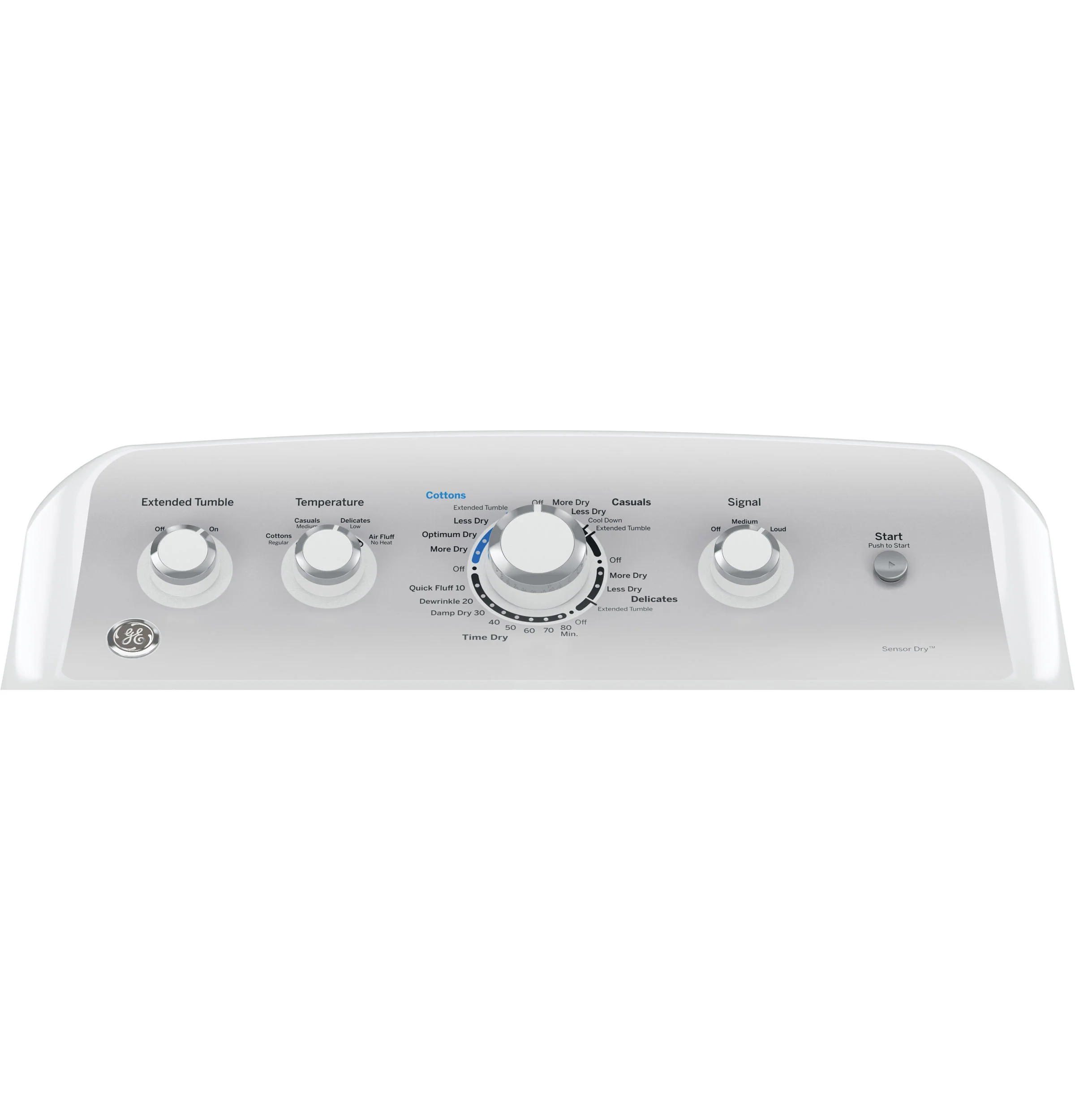 GE® 7.2 cu. ft. Capacity aluminized alloy drum Electric Dryer with Sensor Dry GTD45EASJWS - Image 3