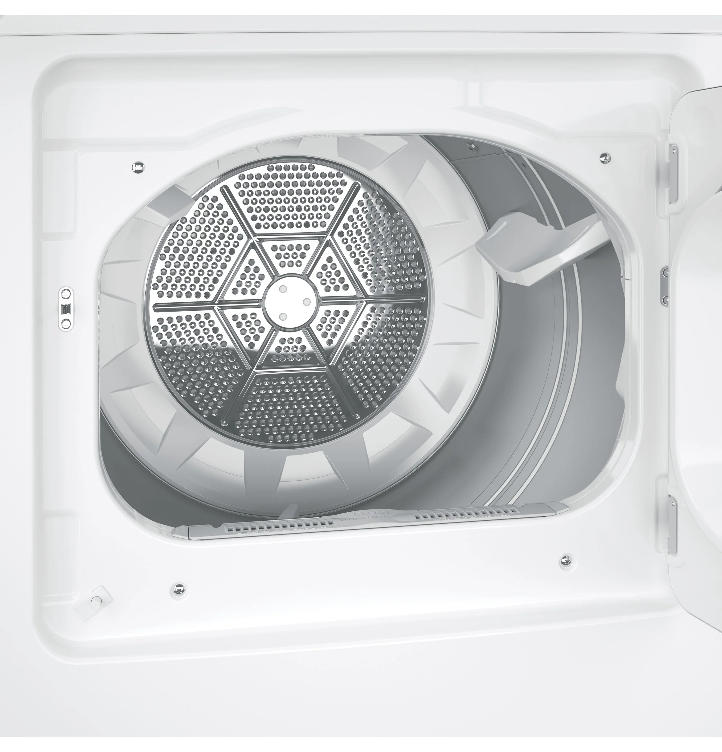 GE® 7.2 cu. ft. Capacity aluminized alloy drum Electric Dryer with Sensor Dry GTD45EASJWS - Image 4