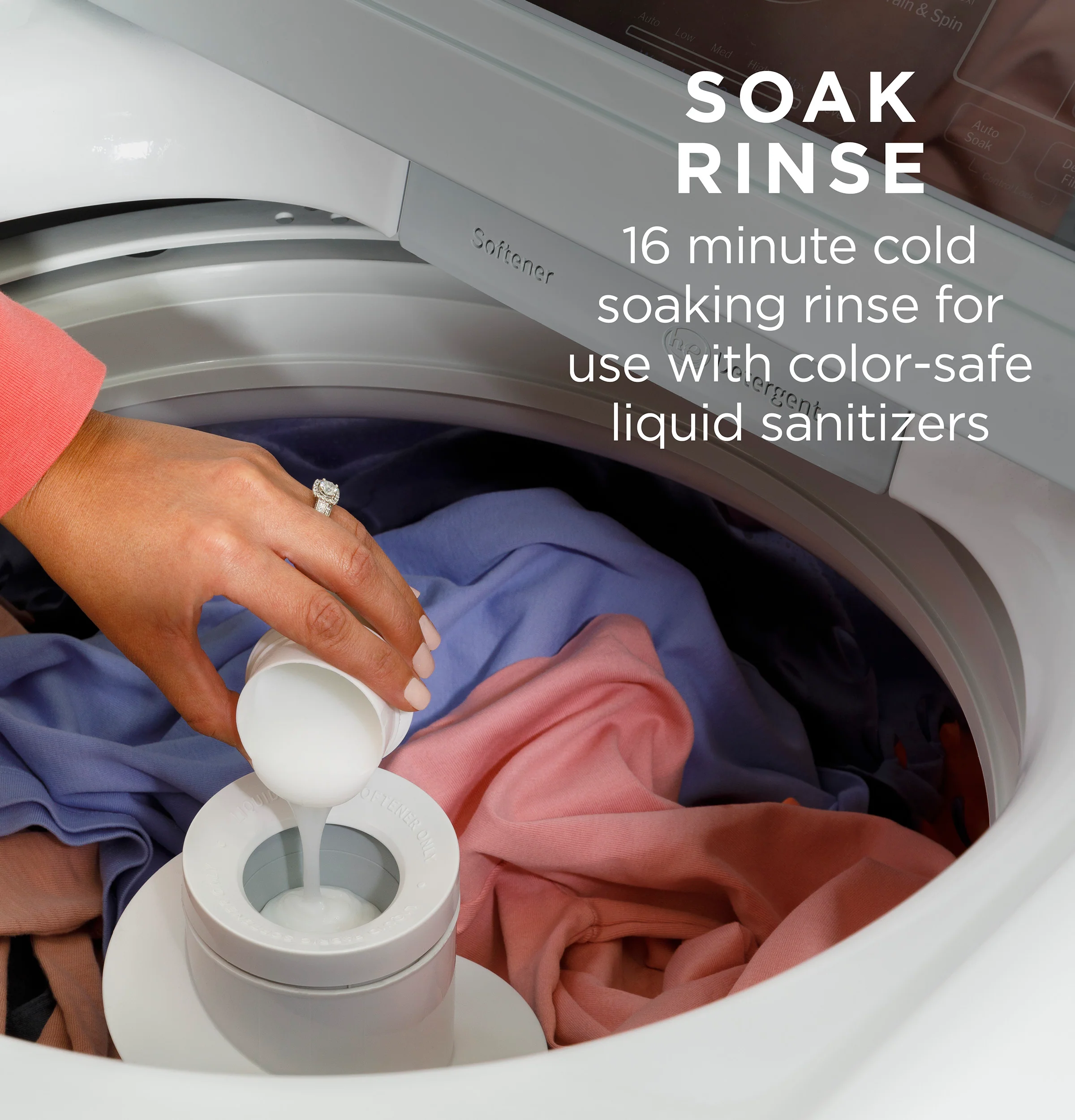 GE® 4.5 cu. ft. Capacity Washer with Water Level Control GTW585BPVDG - Image 9