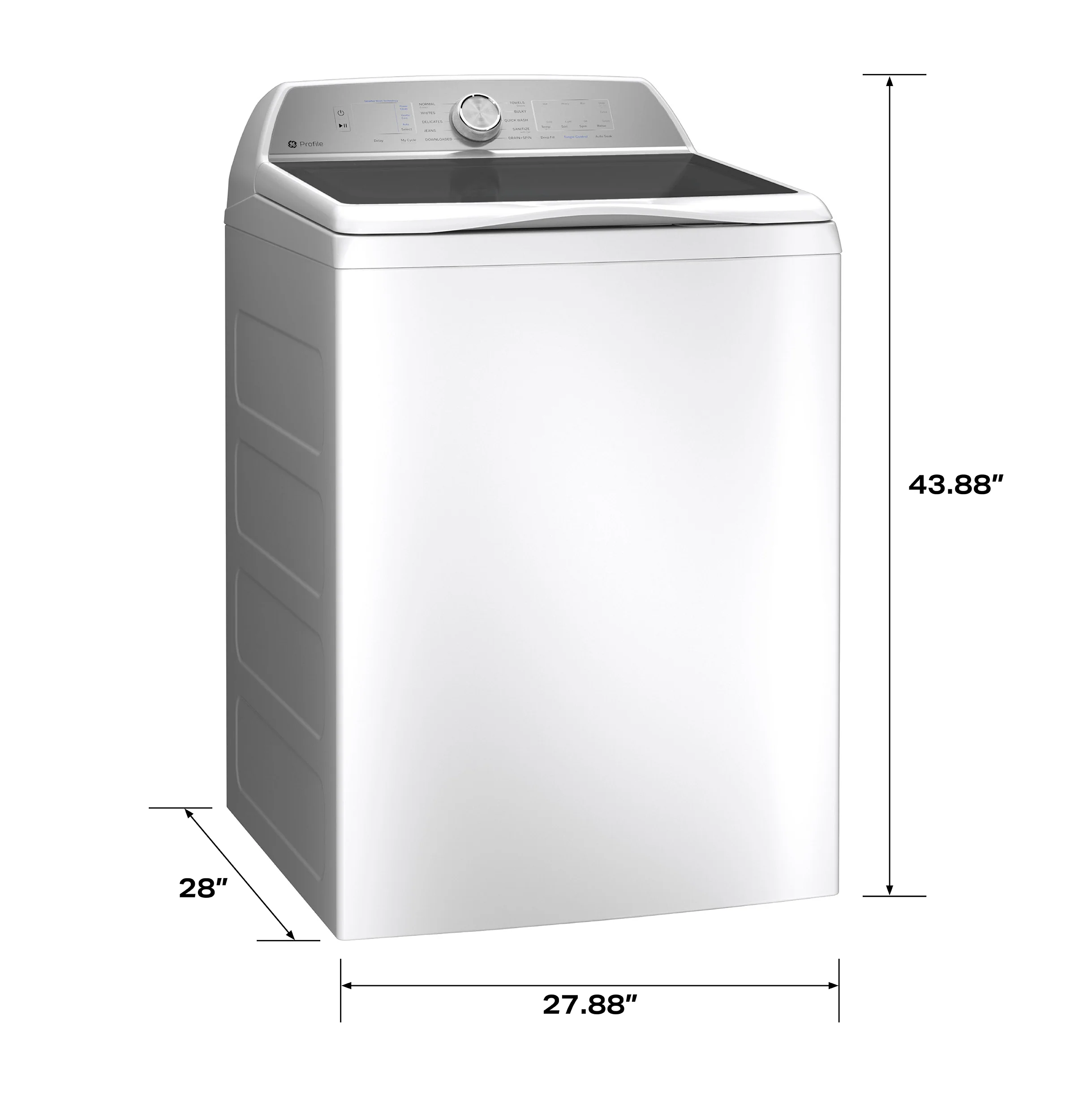GE Profile™ ENERGY STAR® 5.0  cu. ft. Capacity Washer with Smarter Wash Technology and FlexDispense PTW600BSRWS - Image 5