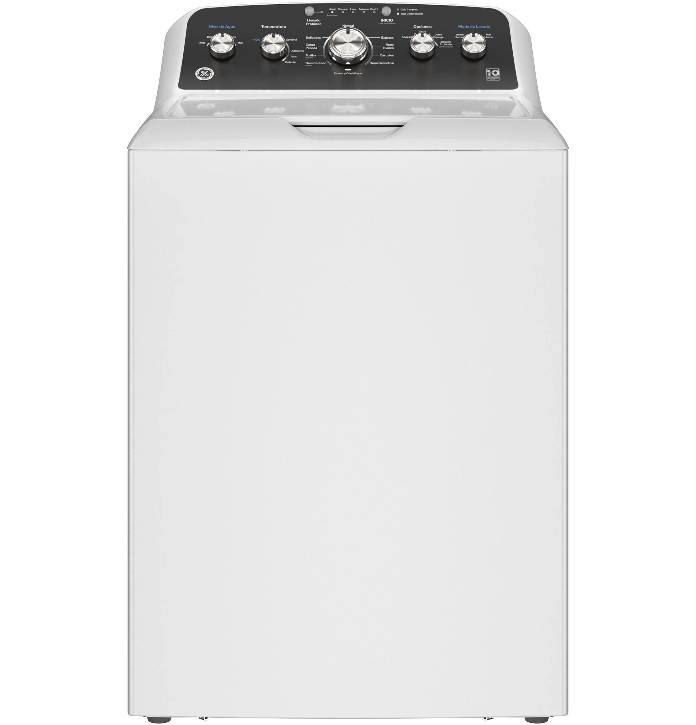 GE® 4.5 cu. ft. Capacity Washer with Spanish Panel and Wash Modes Soak and Power ETW485ASWWB - Image 3