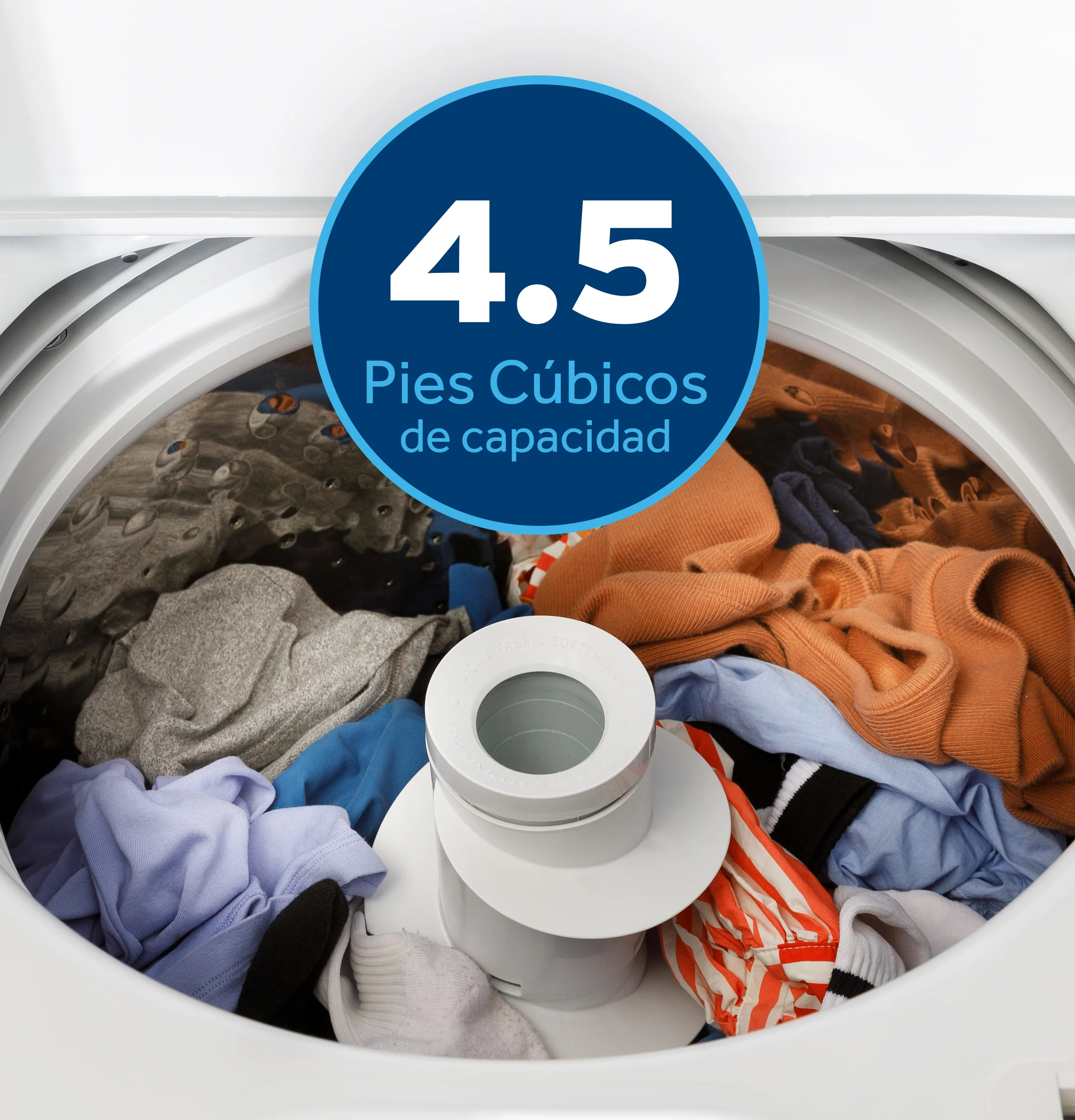 GE® 4.5 cu. ft. Capacity Washer with Spanish Panel and Wash Modes Soak and Power ETW485ASWWB - Image 6