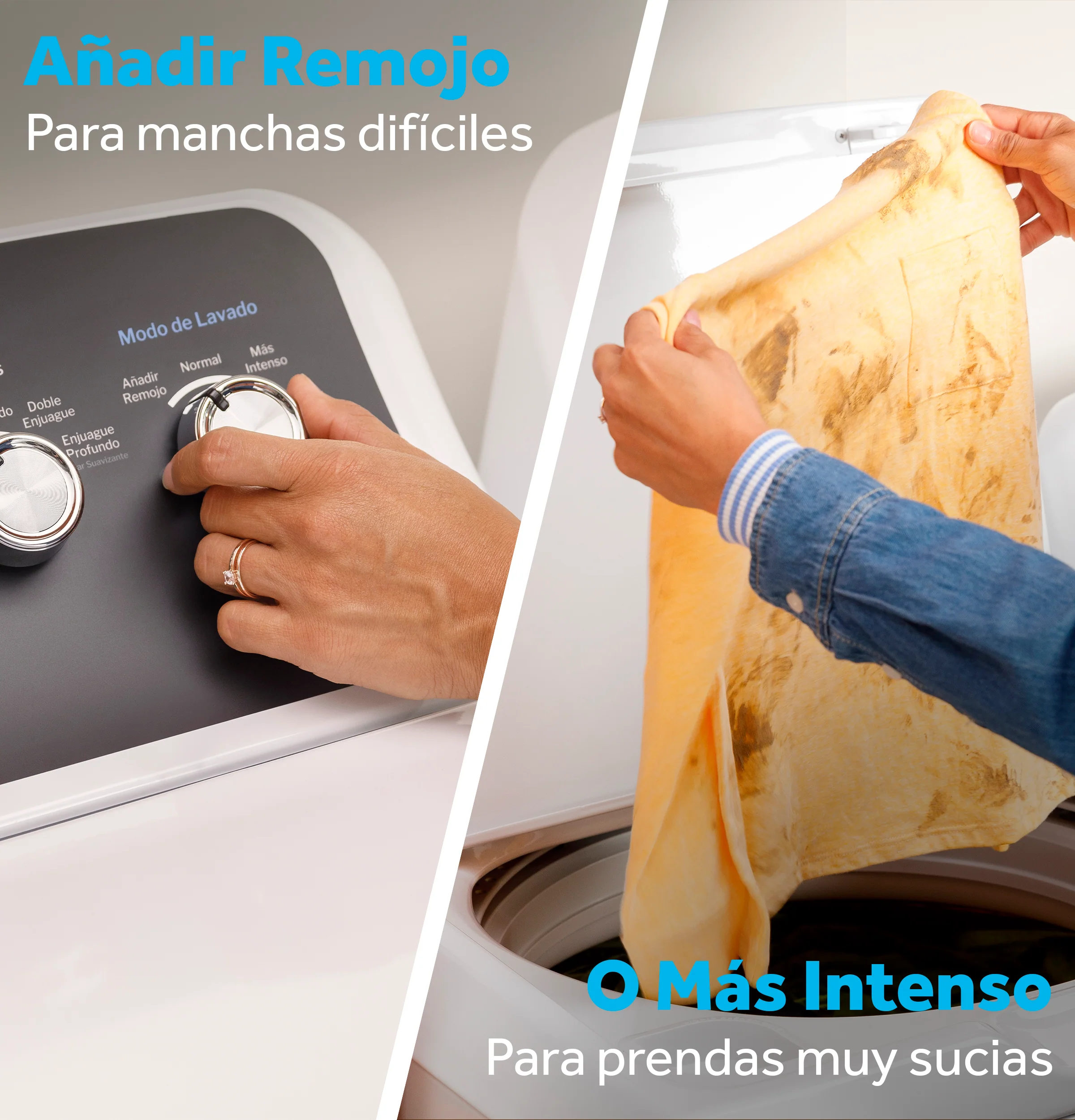 GE® 4.5 cu. ft. Capacity Washer with Spanish Panel and Wash Modes Soak and Power ETW485ASWWB - Image 7