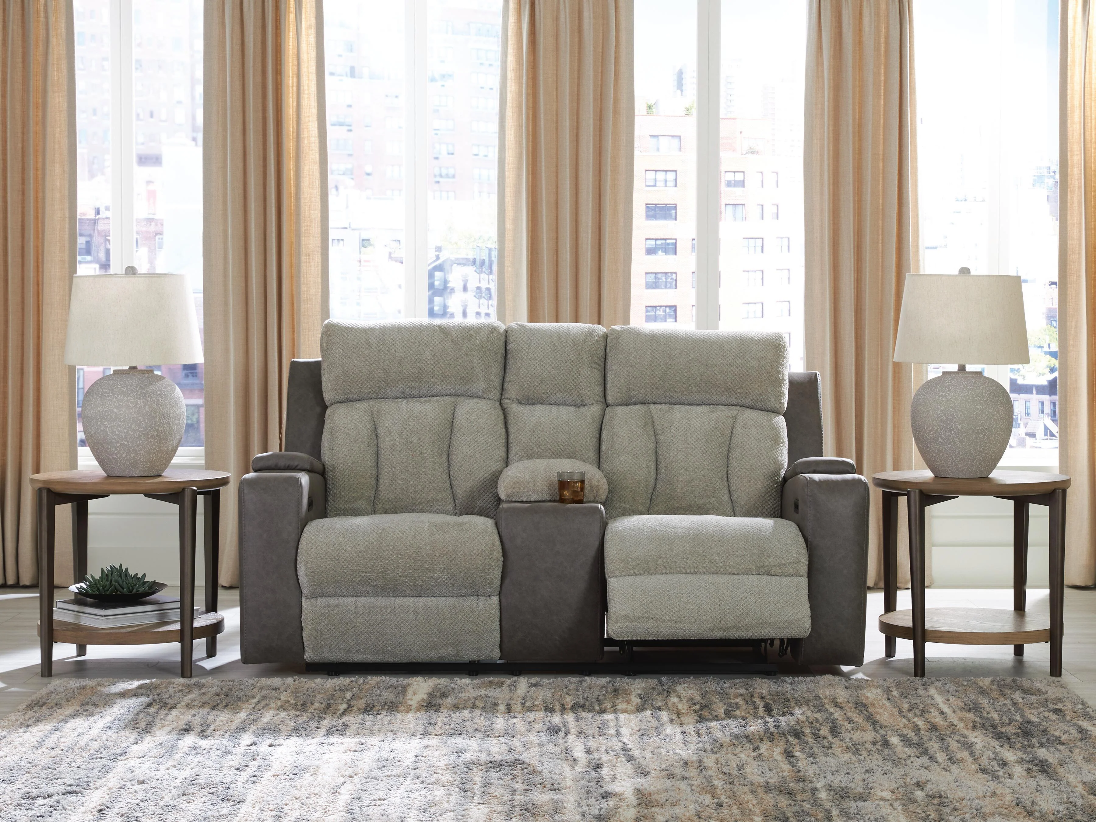 WhipLash Power Reclining Loveseat with Console - Image 2