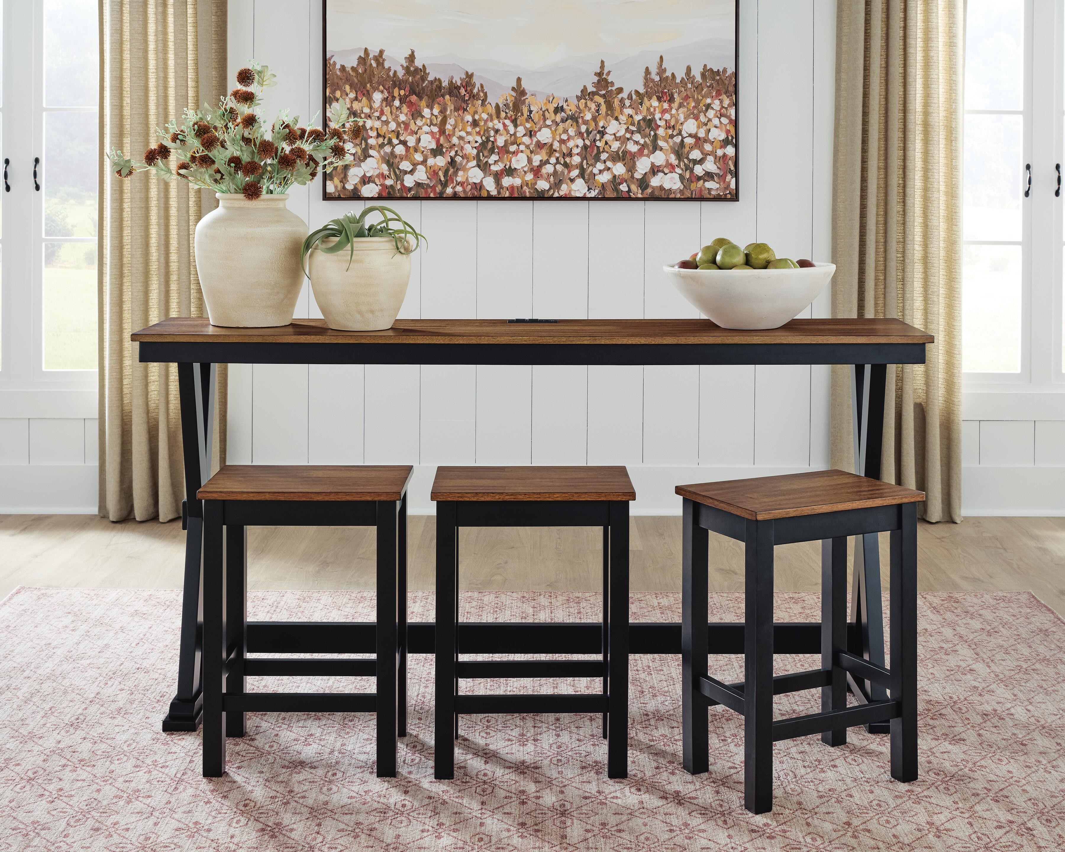 Wildenauer Counter Height Dining Table and 3 Barstools Set - Image 2