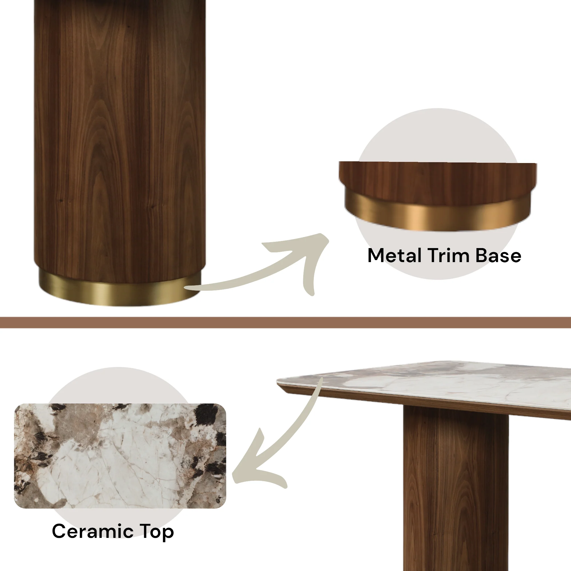 Willene Dining Table w/Ceramic Top - Image 9