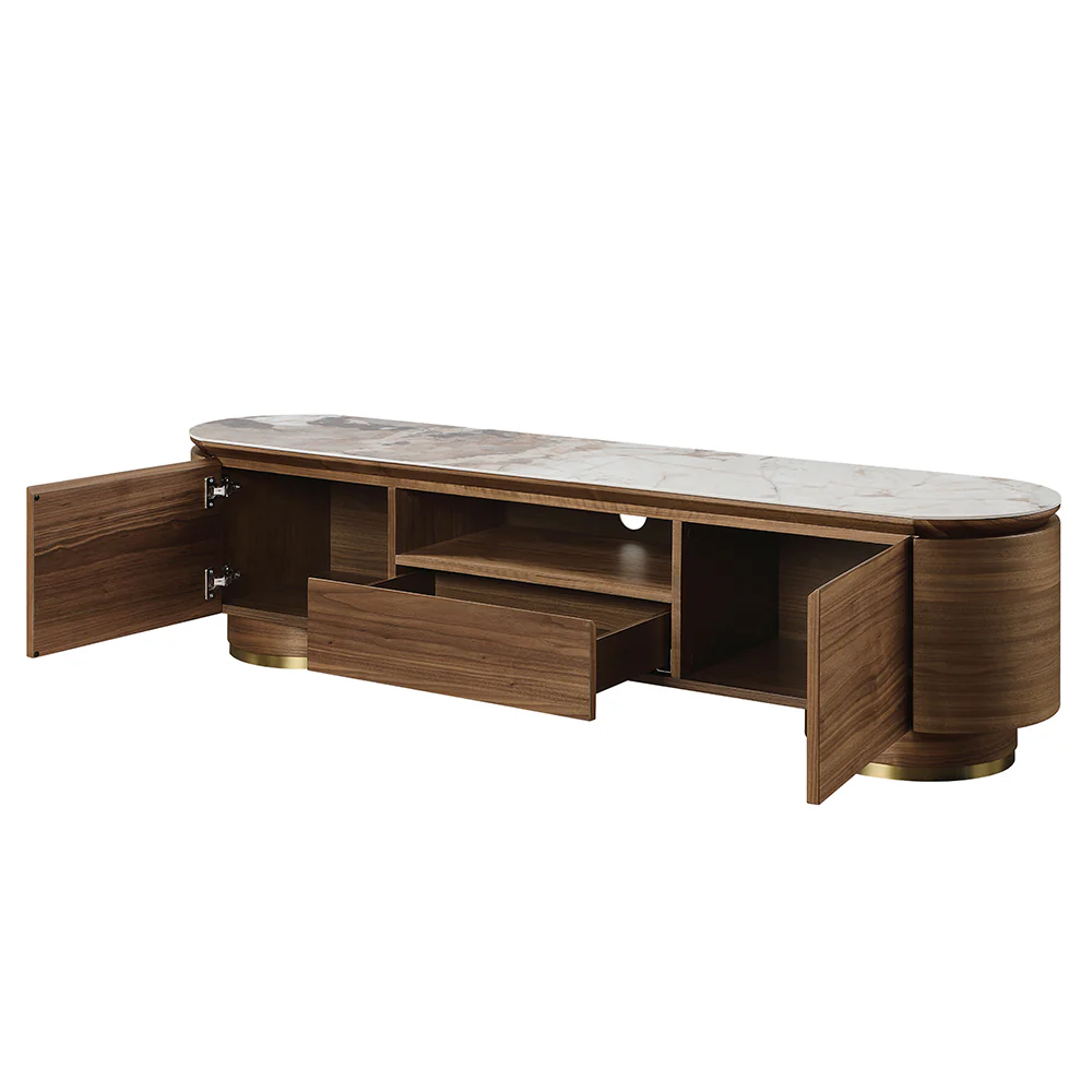 Willene TV Stand w/Ceramic Top - Image 4