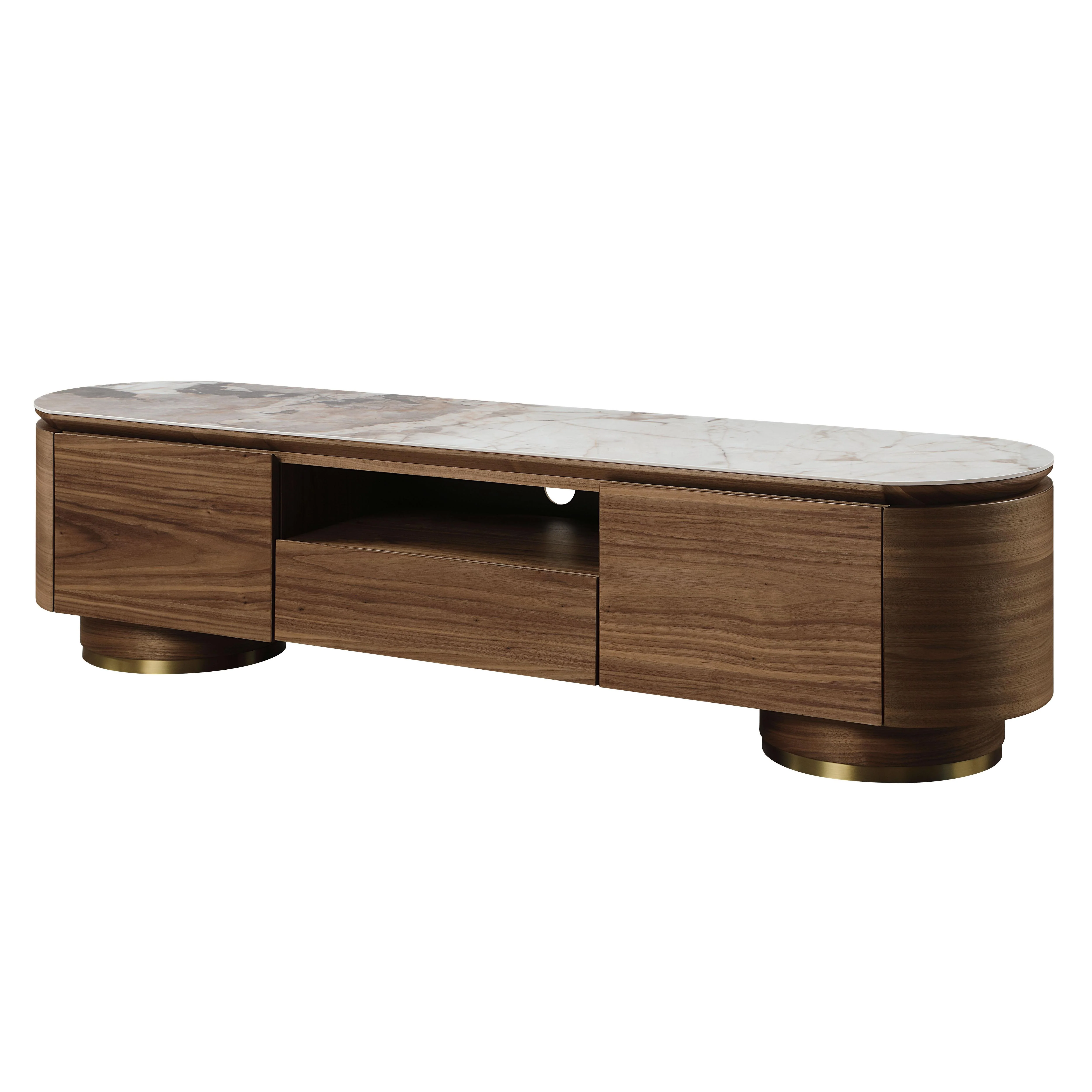 Willene TV Stand w/Ceramic Top - Image 9