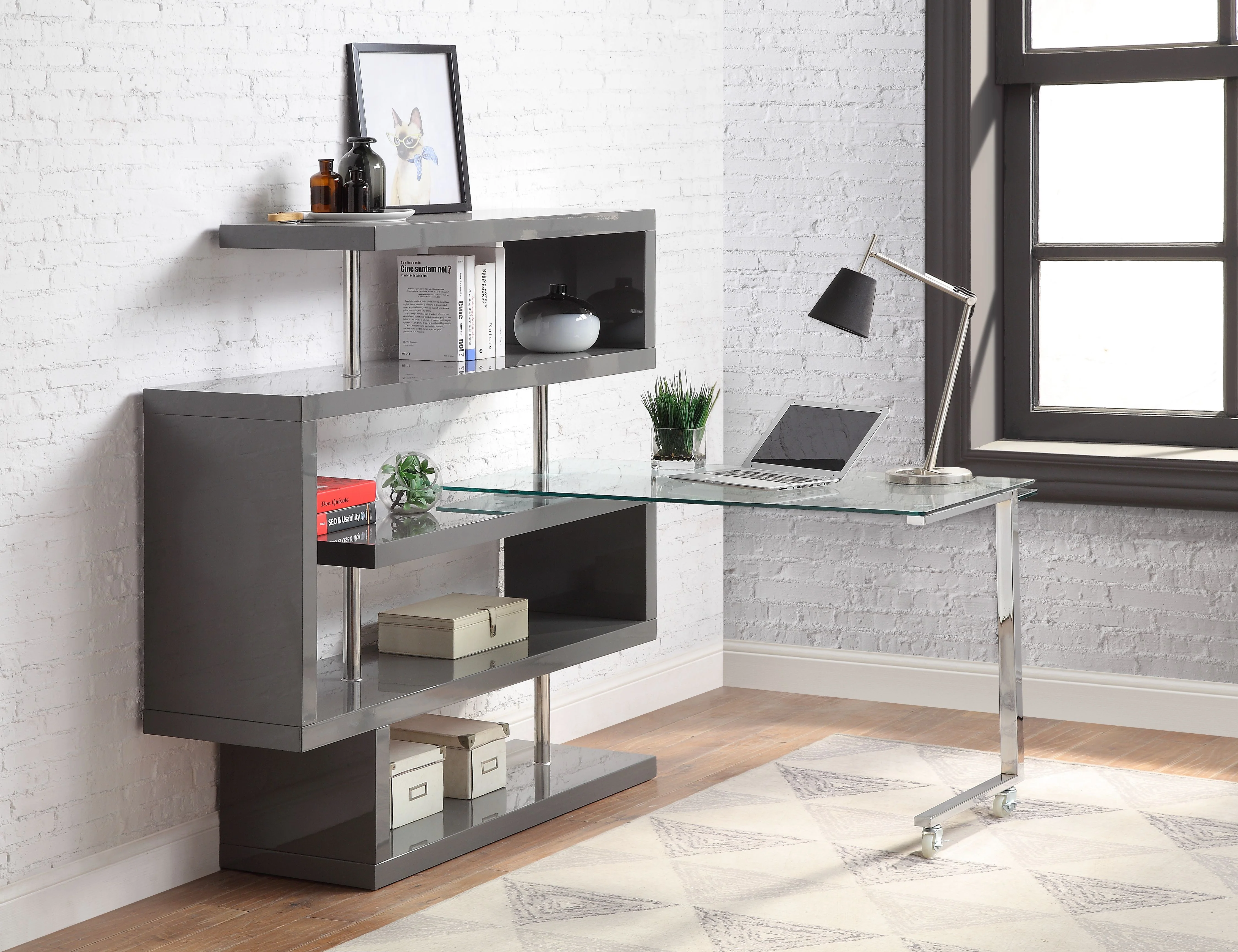 Writing Desk w/BookShelf - Image 6
