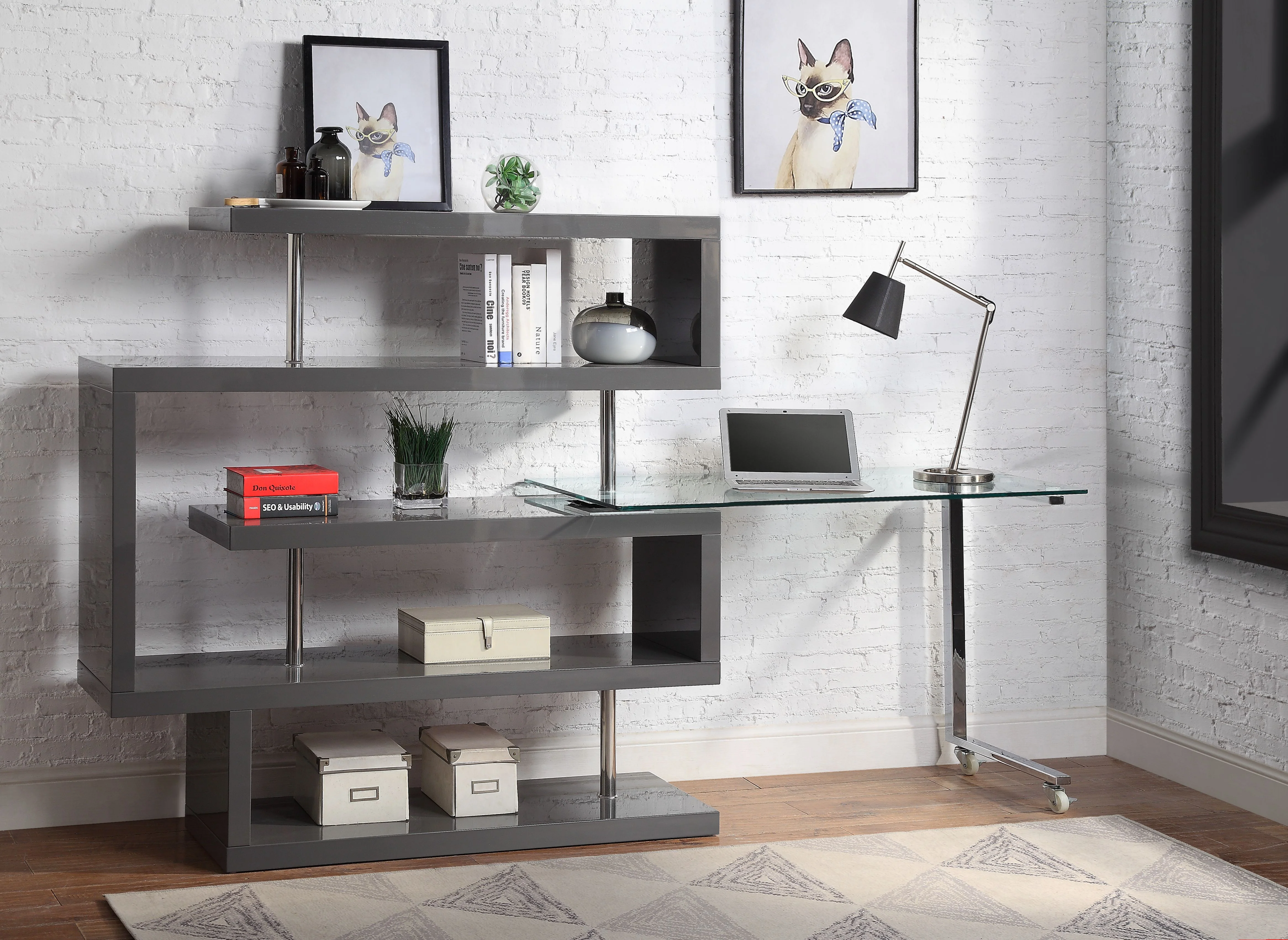 Writing Desk w/BookShelf - Image 7