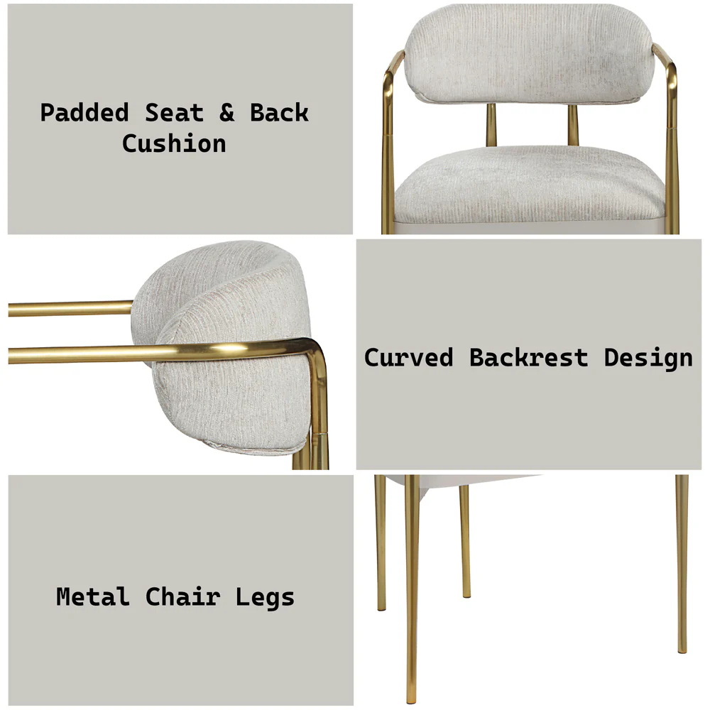 Zayn Arm Chair (Set-2) - Image 8
