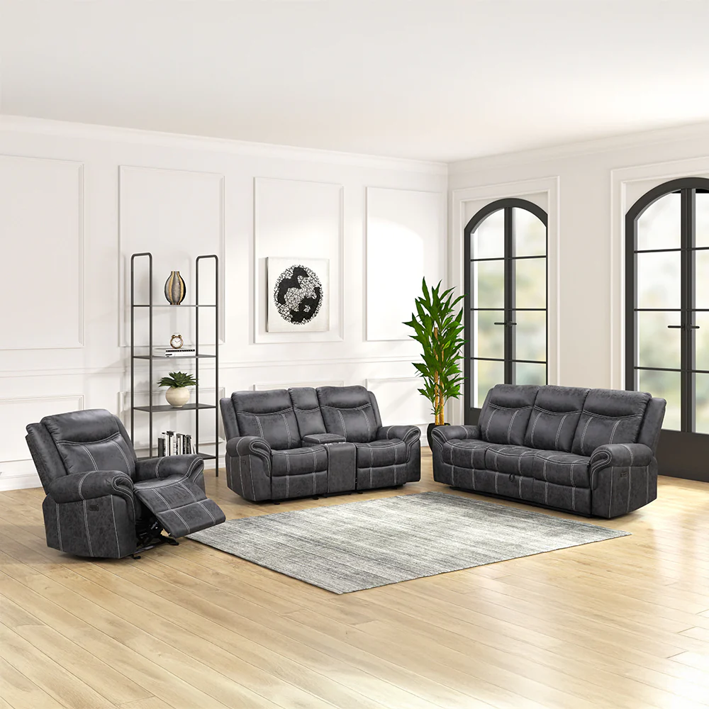 Zubaida Power Motion Loveseat w/USB Port - Image 10
