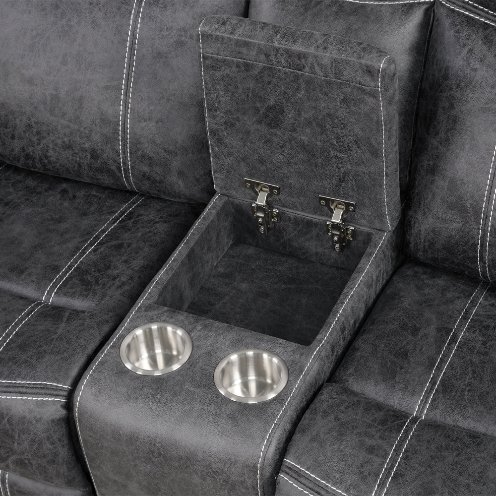 Zubaida Power Motion Loveseat w/USB Port - Image 6