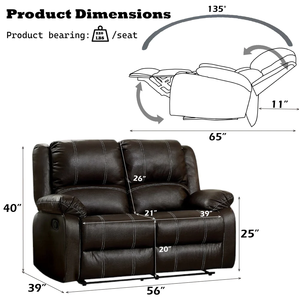 Zuriel Motion Loveseat - Image 5